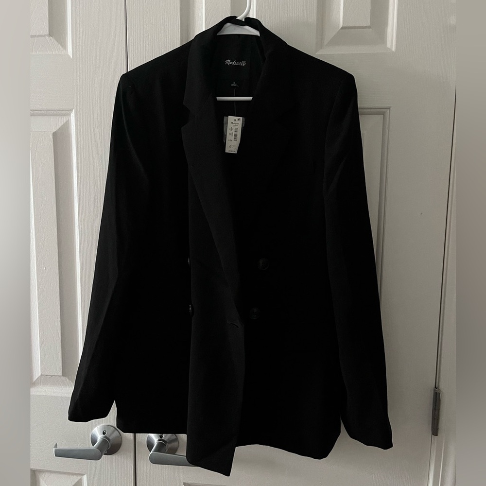 Madewell Black Blazer Size 10 NWT